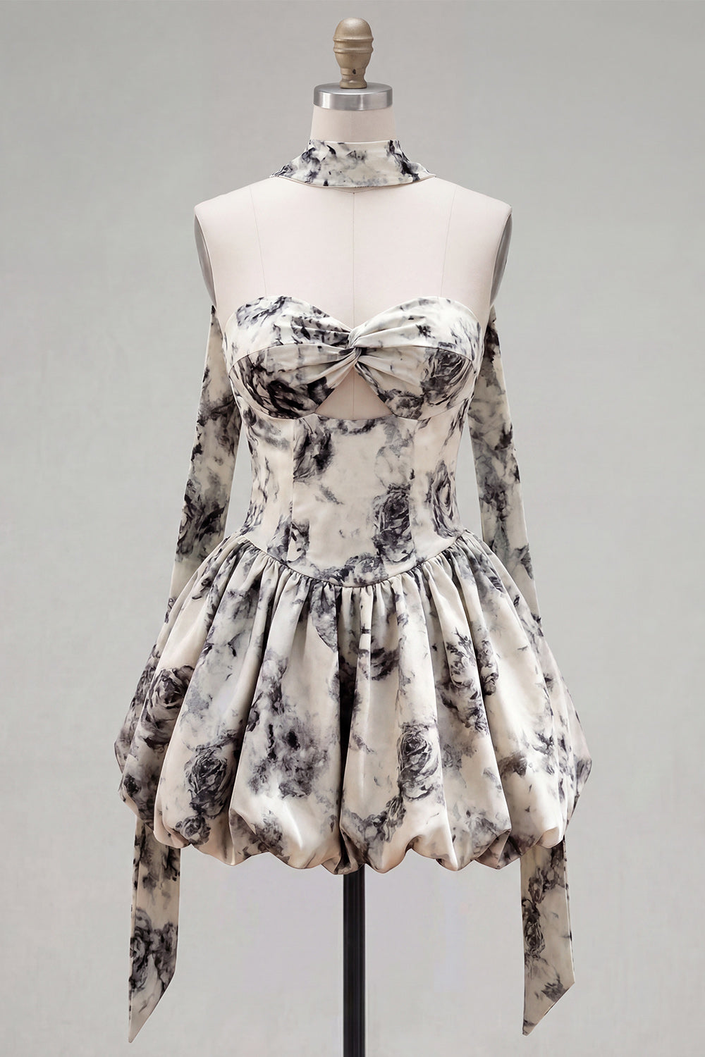 homecoming dress with neck scarf Leely Women Pink Sparkly Sequin Short Homecoming Dress Bodycon Neck Scarf Ruched Cocktail Dress