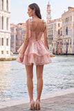 Corset Lilac A Line Square Neck Homecoming Dress With Beading