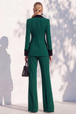 Double Breasted Blue 2 Piece Long Sleeve Women Suits