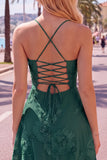 A Line Pink Floral Spaghetti Straps Homecoming Dress