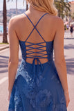 A Line Pink Floral Spaghetti Straps Homecoming Dress