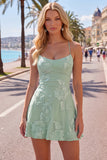 A Line Pink Floral Spaghetti Straps Homecoming Dress