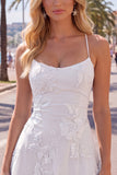 A Line Pink Floral Spaghetti Straps Homecoming Dress