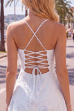 A Line Pink Floral Spaghetti Straps Homecoming Dress