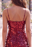 Sequins Bodycon Spaghetti Straps Green Homecoming Dress