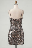Sequins Bodycon Spaghetti Straps Green Homecoming Dress