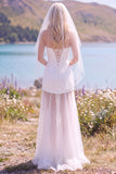 Strapless White A Line Maxi Engagement Dress