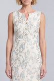 Bodycon Light Blue Floral Mini Work Dress