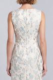 Bodycon Light Blue Floral Mini Work Dress