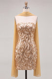 Strapless Sparkly Bodycon Red Homecoming Dress With Scarf