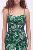 Sparkly Dark Green Spaghetti Straps Bodycon Mini Homecoming Dress