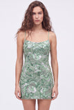 Sparkly Dark Green Spaghetti Straps Bodycon Mini Homecoming Dress