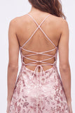 Sequins A Line Spaghetti Straps Burgundy Mini Homecoming Dress