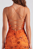 Pink V-Neck Sequins Bodycon Mini Homecoming Dress