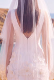 V-Neck Bodycon White Mini Engagement Dress With 3D Flowers