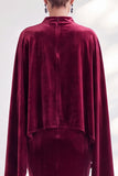 Mermaid Coffee Beaded Maxi Velvet Dress With Long Sleeves