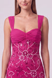 Sequin Bodycon Pink Floral Mini Homecoming Dress
