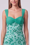 Sequin Bodycon Pink Floral Mini Homecoming Dress