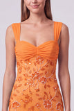 Sequin Bodycon Pink Floral Mini Homecoming Dress