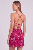 Blue Bodycon Sequin Spaghetti Straps Mini Homecoming Dress