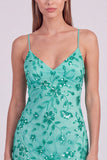 Blue Bodycon Sequin Spaghetti Straps Mini Homecoming Dress