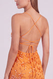 Blue Bodycon Sequin Spaghetti Straps Mini Homecoming Dress