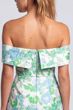 Off The Shoulder Floral Bodycon Pink Mini Homecoming Dress