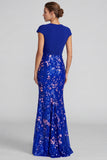 Mermaid Light Green Sequins V-Neck Maxi Formal Dress