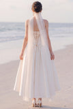 Strapless A Line White Ruched Maxi Engagement Dress