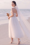 Strapless Floral A Line White Tulle Maxi Engagement Dress