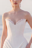Corset Strapless Bodycon Ruched White Mini Engagement Dress