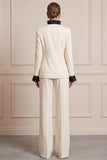 2-piece Ivory Single Breasted Women Suits