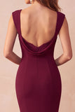 Mermaid Black Backless Thick Straps Long Formal Dress