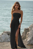 White Ruched Cut Out Engagement Dress With Slit