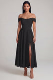 Off the Shoulder Corset A Line Satin Yellow Maxi Dress