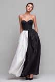 Sweetheart A-Line Red and Fuchsia Corset Long Formal Dress