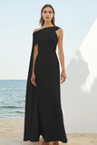 Sheath One Shoulder White Formal Dress