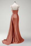 Royal Blue Mermaid Beaded Corset Prom Dress with Sash