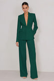Ivory 2 Piece Peaked Lapel Women Suits