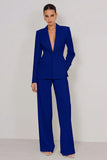 Ivory 2 Piece Peaked Lapel Women Suits