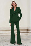 Silver Peak Lapel Double Breasted 2-Piece Women Suits