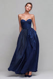 Sweetheart A-Line Red and Fuchsia Corset Long Formal Dress