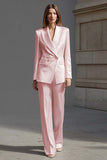2-Piece Ivory Peak Lapel Work Suit