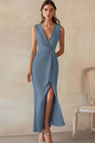Ivory V Neck Bodycon Work Dress