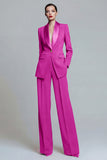 2 Piece Dark Green Shawl Lapel Single Buckle Women Suits