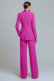2 Piece Dark Green Shawl Lapel Single Buckle Women Suits