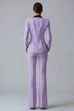 Dark Green Peaked Lapel 2 Piece Classic Women Suits