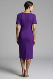 Ruched Champagne Bodycon Midi Dress