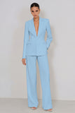Ivory 2 Piece Peaked Lapel Women Suits