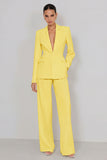 Ivory 2 Piece Peaked Lapel Women Suits